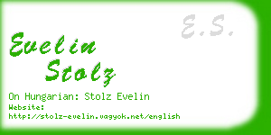 evelin stolz business card